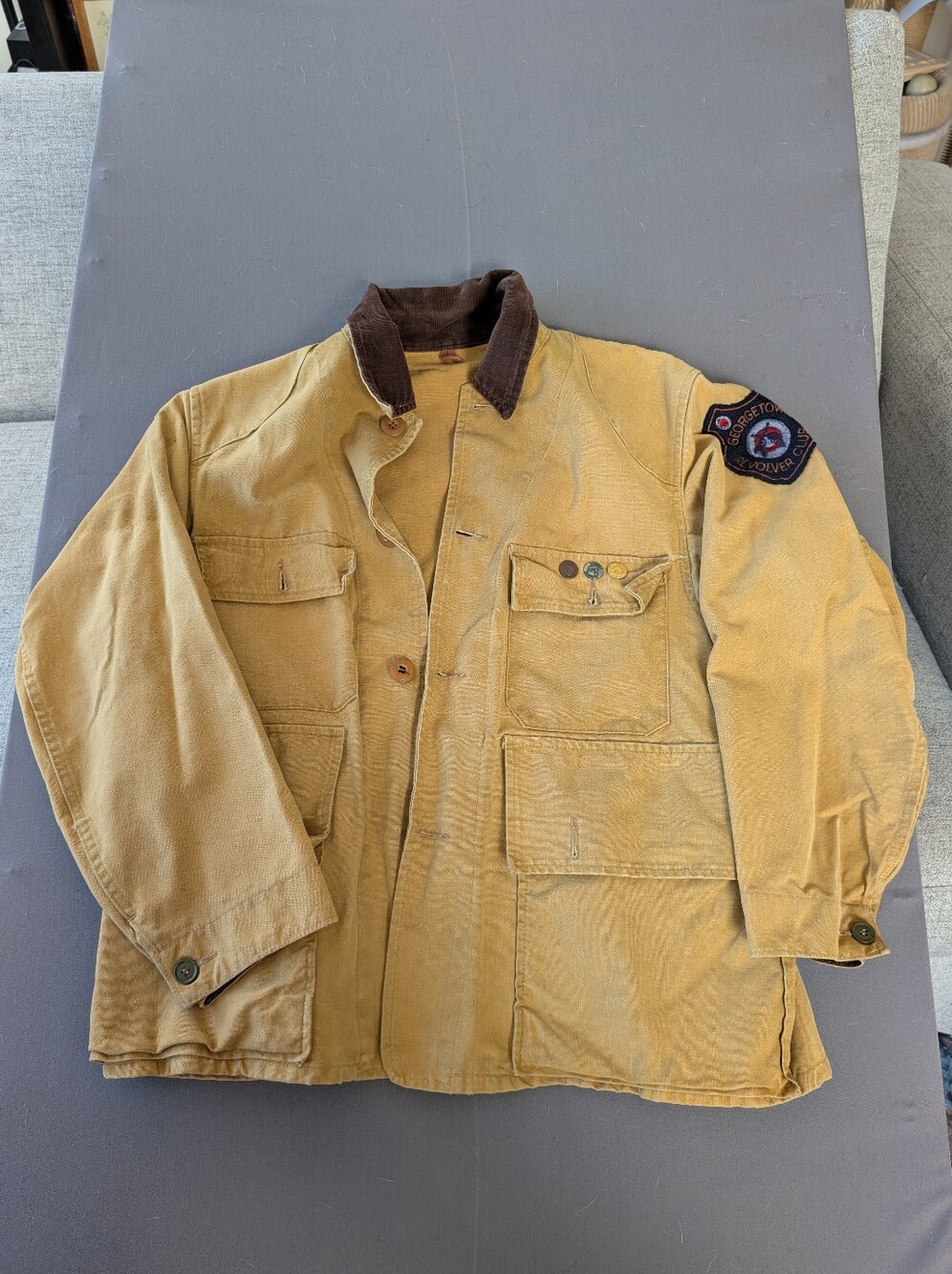 VINTAGE FALCON BRAND HUNTING SHOOTING COAT JACKET MEN'S 22x28" CANADA